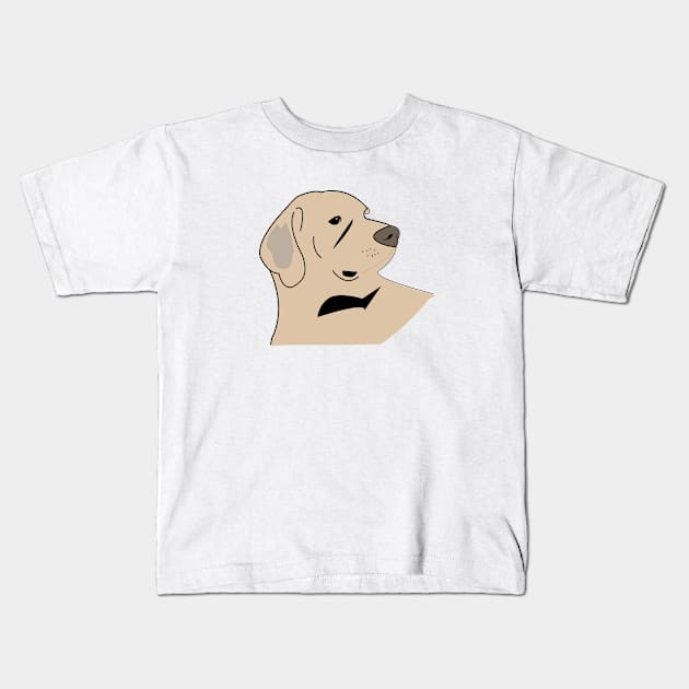 Rockwell-My Brown Dog. Kids T-Shirt by Woozy Swag